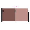 vidaXL Auvent lat&eacute;ral r&eacute;tractable marron 100x300 cm