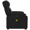 vidaXL Fauteuil inclinable de massage électrique noir similicuir