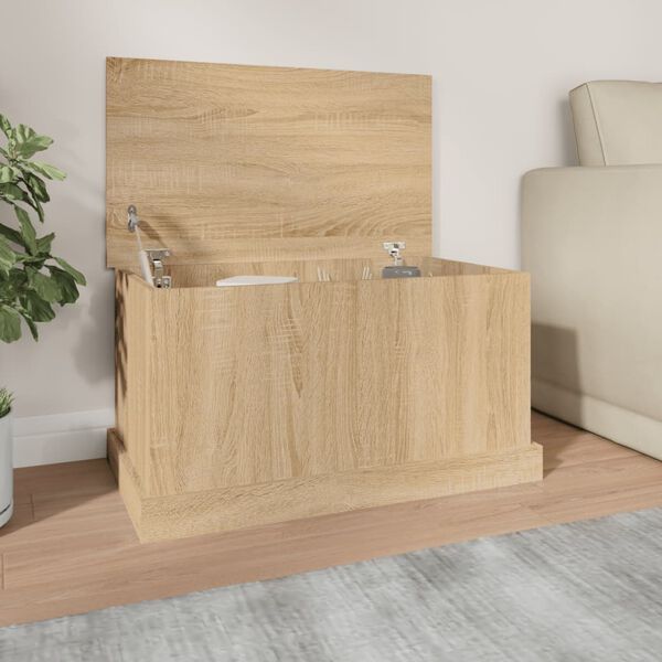 vidaXL Coffre de rangement Chêne Sonoma 70 x 40 x 38 cm Bois d'ingénierie
