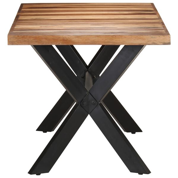 vidaXL Table de salle &agrave; manger 160x80x75 cm Bois avec finition miel