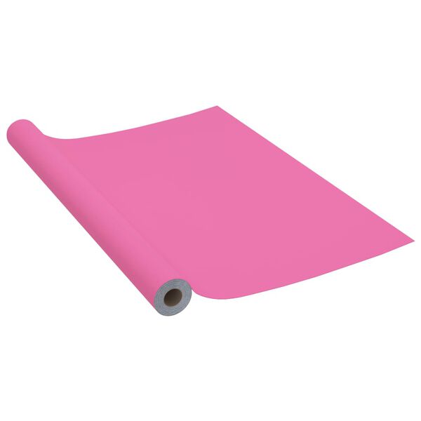 vidaXL Film autoadh&eacute;sif pour meubles Rose brillant 500x90 cm PVC