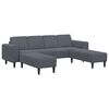 vidaXL Canap&eacute; de salon 3 pc Gris fonc&eacute;
