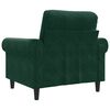 vidaXL Fauteuil Vert fonc&eacute; 60 cm Velours