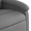 vidaXL Fauteuil inclinable en tissu gris fonc&eacute;