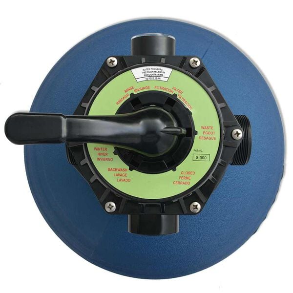 vidaXL Filtre à sable pour piscine Bleu Ø 55.9 x 96.5 cm PE