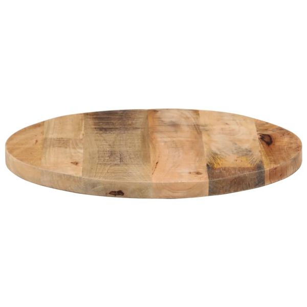 vidaXL Dessus de table &Oslash; 50x1,5 cm rond bois massif de manguier brut