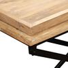 vidaXL Table console Bois de manguier massif 130 x 40 x 80 cm