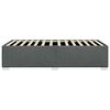 vidaXL Cadre de lit sans matelas gris foncé tissu