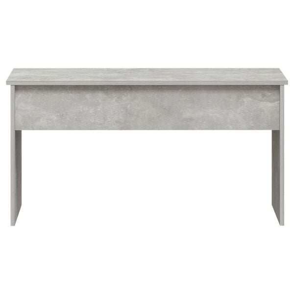 vidaXL Table basse gris b&eacute;ton 102x50,5x52,5 cm bois d'ing&eacute;nierie