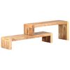 vidaXL Meubles TV 2 pcs Bois d'acacia massif