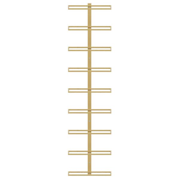 vidaXL Casier &agrave; vin mural pour 9 bouteilles 2 pcs Dor&eacute; Fer