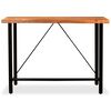 vidaXL Table de bar Bois massif d'Acacia 150x70x107 cm