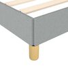 vidaXL Cadre de lit sans matelas gris clair tissu