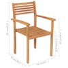 vidaXL Ensemble à manger de jardin 9 pcs Bois de teck massif