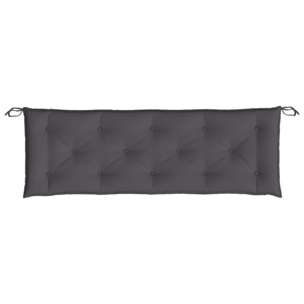 vidaXL Coussin de banc de jardin anthracite 150x50x7 cm tissu oxford