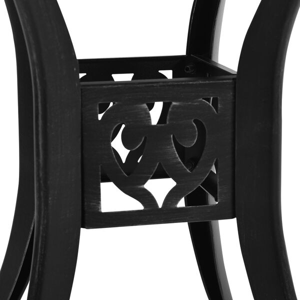 vidaXL Table de jardin Noir 78x78x72 cm Aluminium coul&eacute;