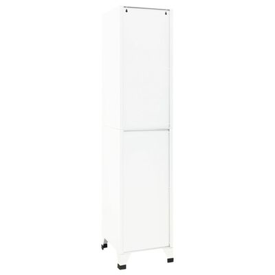 vidaXL Armoire à casiers Blanc 38x45x180 cm Acier