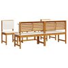 vidaXL Ensemble bistro de jardin 5 pcs Marron Bois d'Acacia Massif