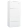 vidaXL Garde-robe Blanc 80x50x180 cm Acier