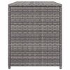 vidaXL Boîte de rangement de jardin gris 120x50x60 cm résine tressée