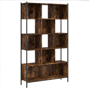 vidaXL Biblioth&egrave;que ch&ecirc;ne fum&eacute; 102x28x172 cm bois d'ing&eacute;nierie