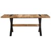 vidaXL Table de salle &agrave; manger 180x90x76 cm Bois de manguier brut