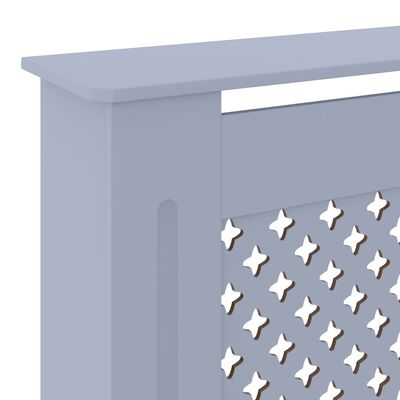 vidaXL Cache-radiateur MDF Gris 205 cm