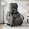 vidaXL Fauteuil inclinable de massage électrique gris foncé tissu