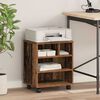 vidaXL Support d'imprimante avec stockage Bois ancien 41 x 32 x 48 cm