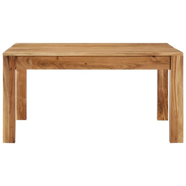 vidaXL Table basse 80x80x40 cm Bois d'acacia massif