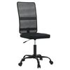 vidaXL Chaise de bureau noir tissu en maille