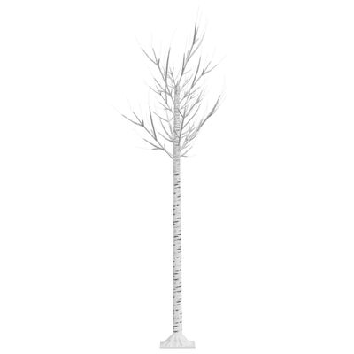 vidaXL Sapin de Noël 200 LED blanc chaud Saule 1,8 m Int/Ext