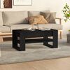 vidaXL Table basse noir 102x55x45 cm bois d'ingénierie