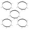 vidaXL Colliers aérateurs de pelouse 5 pcs avec pointes Ø 30 cm fer