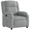 vidaXL Fauteuil inclinable gris clair tissu