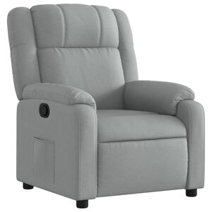 vidaXL Fauteuil inclinable gris clair tissu