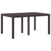 vidaXL Table de Jardin Marron 150 x 100 x 73 cm polyrotin