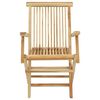 vidaXL Ensemble &agrave; manger de jardin 5 pcs bois de teck massif