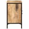 vidaXL Armoire lavabo de salle de bain bois massif de manguier et fer
