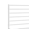 vidaXL Cadre de lit métal sans matelas et pied de lit blanc 135x190 cm