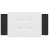 vidaXL Coussin de tête de lit Zadar noir et blanc 100 cm similicuir