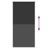 vidaXL Store enrouleur occultant 44,4 x 100 cm, largeur du tissu 40 cm, noir