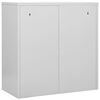 vidaXL Armoire &agrave; casiers Gris clair et vert 90x45x92,5 cm Acier