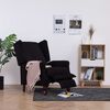 vidaXL Fauteuil inclinable noir tissu