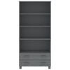 vidaXL Buffet HAMAR Bois massif de pin Gris foncé