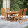 vidaXL Ensemble &agrave; manger de jardin 5 pcs Bois d'acacia massif