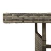 vidaXL Table de jardin Gris 160x70x72 cm R&eacute;sine tress&eacute;e et acacia