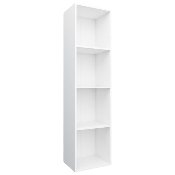 vidaXL Biblioth&egrave;que/Meuble TV Blanc 36x30x143 cm Bois d'ing&eacute;nierie