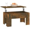 vidaXL Table basse Ch&ecirc;ne fum&eacute; 79x49x41 cm Bois d'ing&eacute;nierie