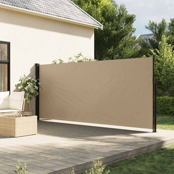 vidaXL Auvent lat&eacute;ral r&eacute;tractable beige 160x600 cm